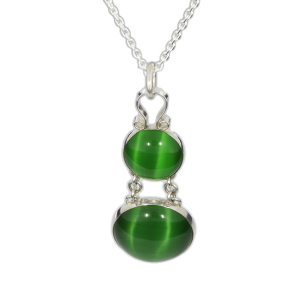 Main Image Double green glass pendant