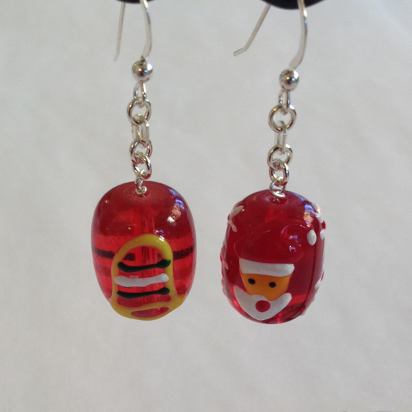 Main Image Santa and bell earrings