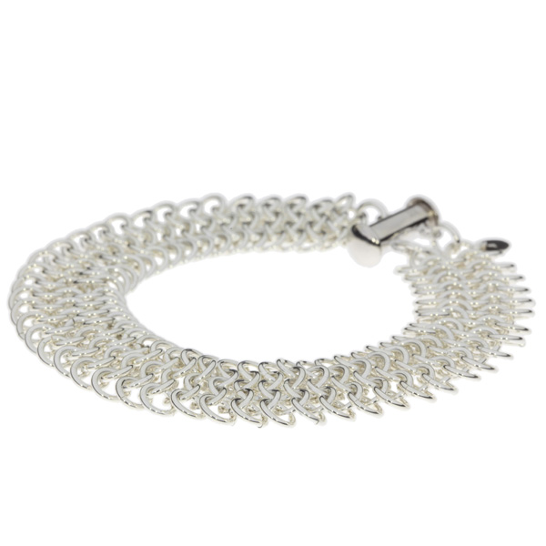 Bilde av Flat brynje armbnd - smalt